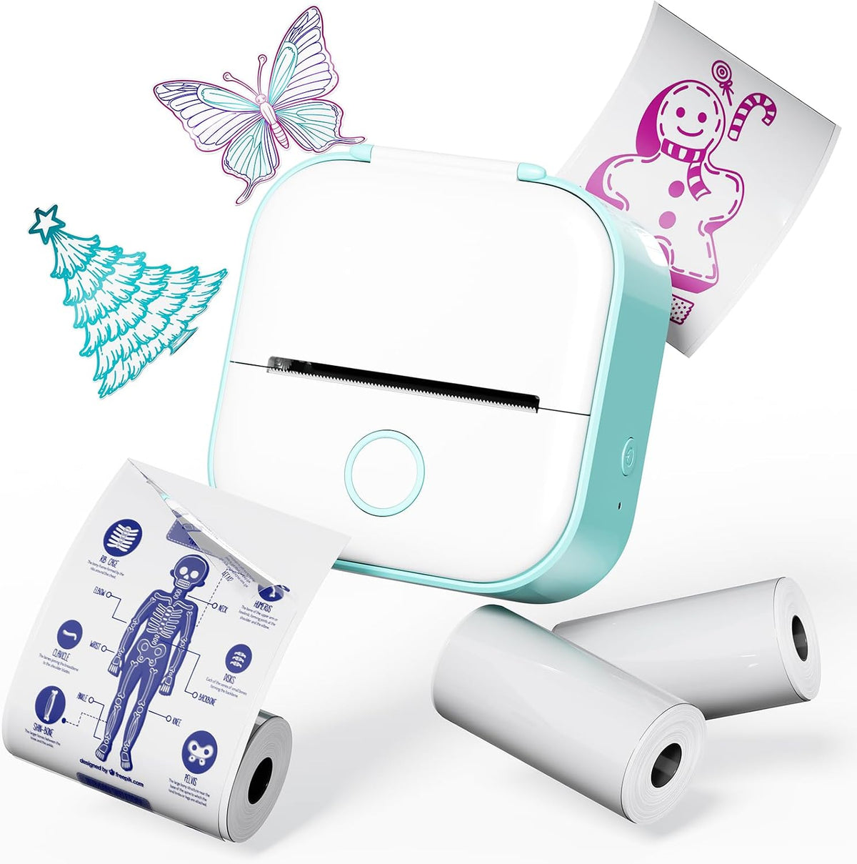 Mini Sticker Printer – Portable Thermal Printer | ZeeGlowNest