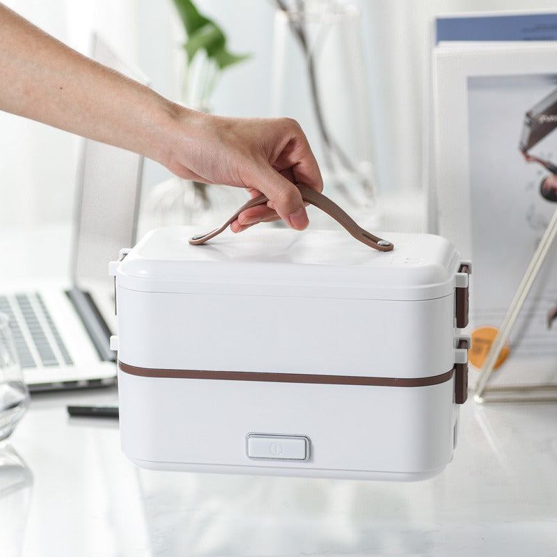 Electric Lunch Box with Stainless Steel Container – Portable Food Warmer