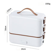 Electric Lunch Box with Stainless Steel Container – Portable Food Warmer