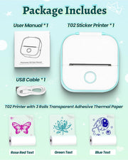 Mini Sticker Printer – Portable Thermal Printer | ZeeGlowNest