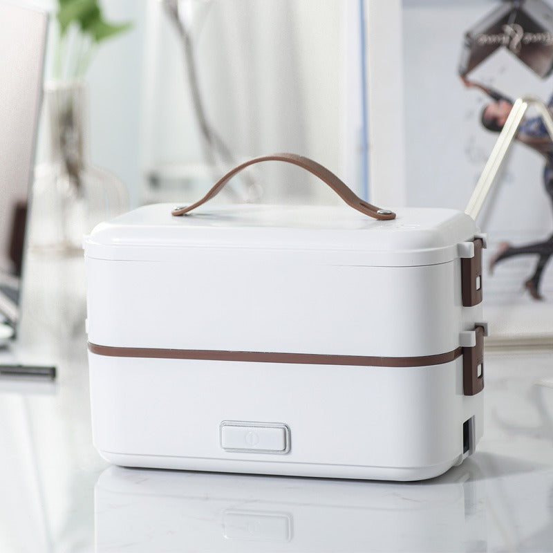 Electric Lunch Box with Stainless Steel Container – Portable Food Warmer