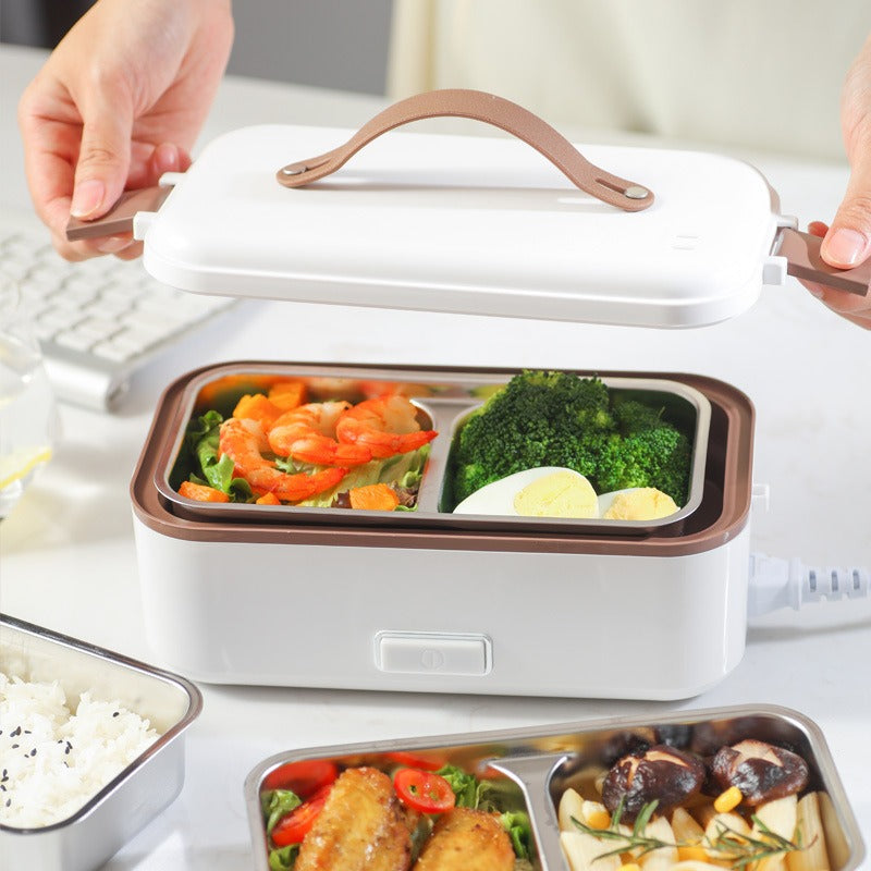 Electric Lunch Box with Stainless Steel Container – Portable Food Warmer