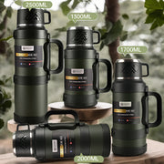 Insulated Stainless Steel Water Bottle with Handle – Multiple Sizes