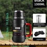 Insulated Stainless Steel Water Bottle with Handle – Multiple Sizes