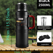 Insulated Stainless Steel Water Bottle with Handle – Multiple Sizes