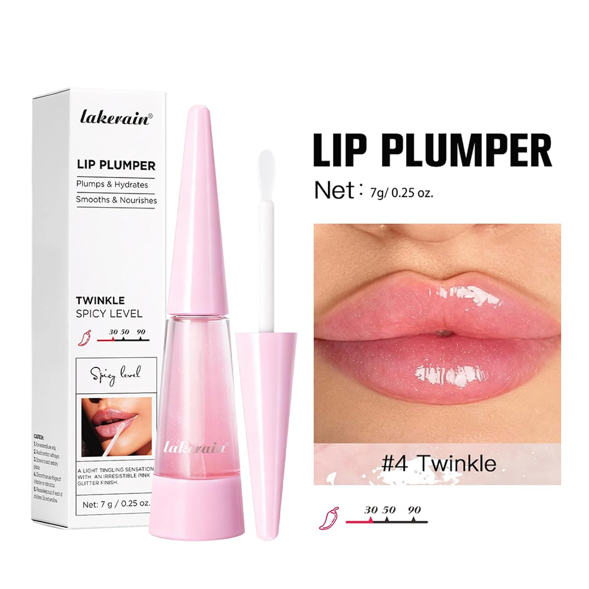 Lakerain Lip Plumper Gloss – Hydrating High-Shine Lip Gloss