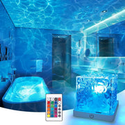 Rechargeable Shower Light – 16-Color Ocean Wave Projector