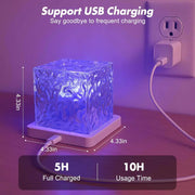 Rechargeable Shower Light – 16-Color Ocean Wave Projector