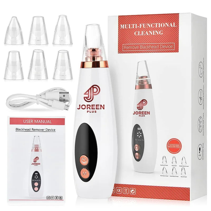 Blackhead Remover Pore Vacuum - JOREEN PLUS (Update)Electric Blackhead Remover Tool Acne Extractor Facial Cleansing Tool Kit,Sui