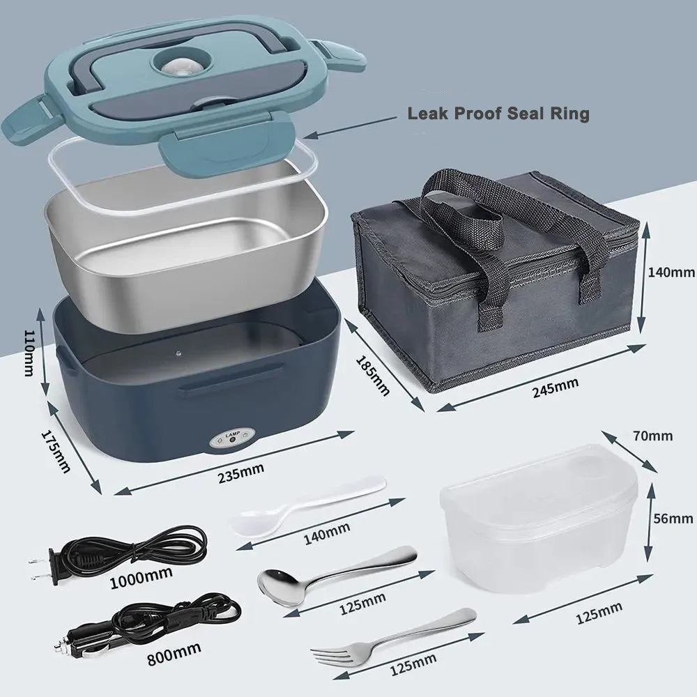Original Portable Electric Lunch Box – Stainless Steel Food Heater