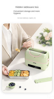 Original Portable Electric Lunch Box 1.2L – Smart Timer Thermal Steamer