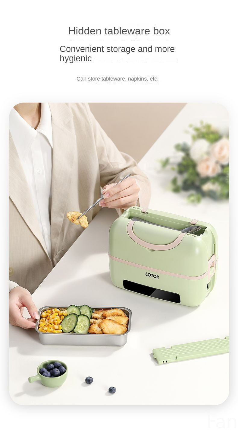 Original Portable Electric Lunch Box 1.2L – Smart Timer Thermal Steamer