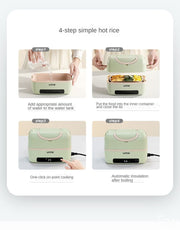 Original Portable Electric Lunch Box 1.2L – Smart Timer Thermal Steamer