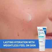 CeraVe Ultra-Light Hydrating Face Moisturizer Gel With Ceramides Niacinamide Hyaluronic Acid Oil-Free Fragrance Free 1.75 FL Oz