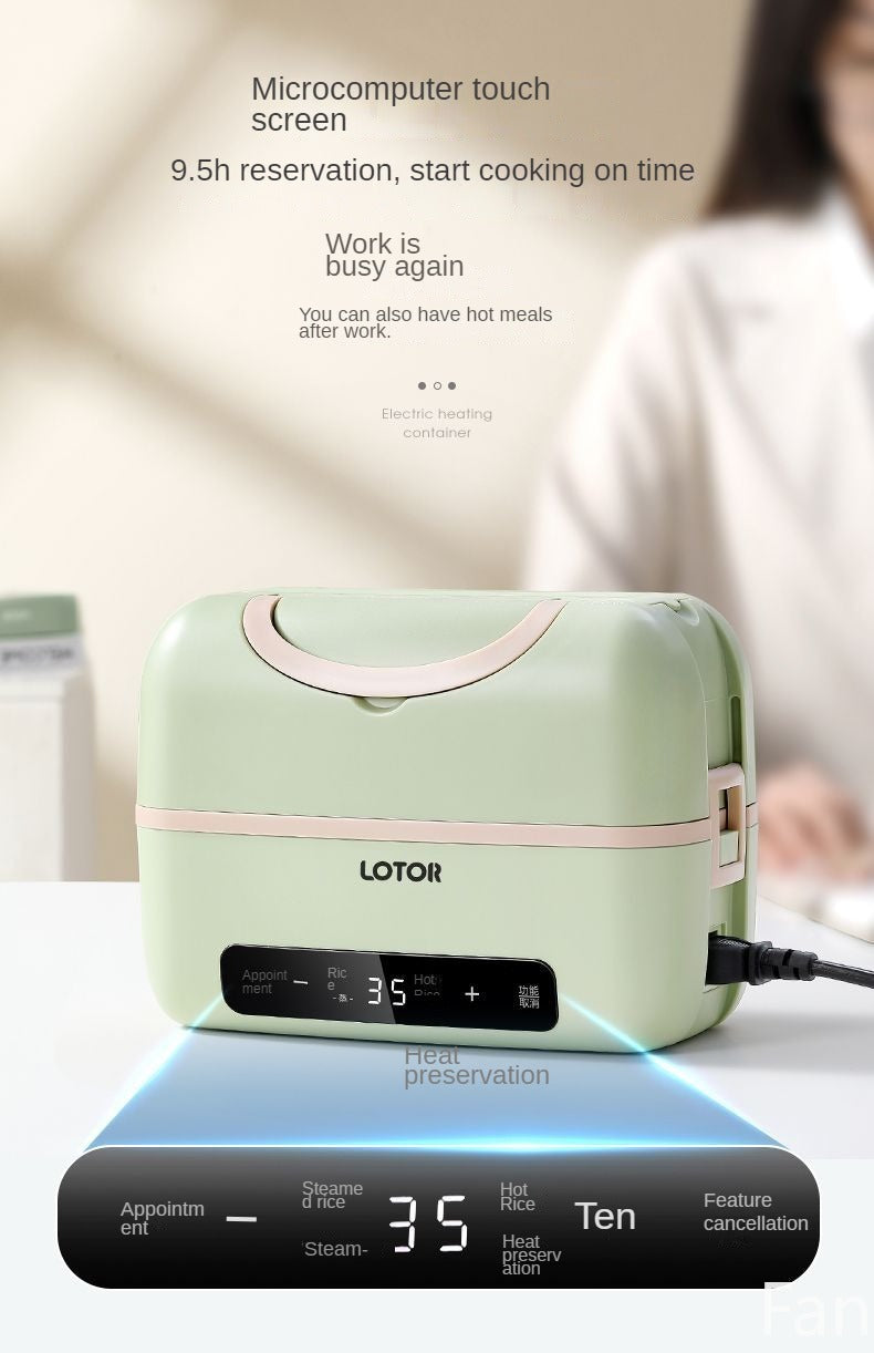 Original Portable Electric Lunch Box 1.2L – Smart Timer Thermal Steamer
