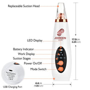 Blackhead Remover Pore Vacuum - JOREEN PLUS (Update)Electric Blackhead Remover Tool Acne Extractor Facial Cleansing Tool Kit,Sui