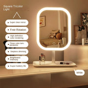 Portable LED Makeup Mirror with Rechargeable Battery