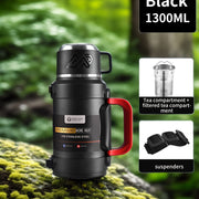 Insulated Stainless Steel Water Bottle with Handle – Multiple Sizes