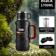 Insulated Stainless Steel Water Bottle with Handle – Multiple Sizes