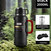 Insulated Stainless Steel Water Bottle with Handle – Multiple Sizes