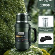 Insulated Stainless Steel Water Bottle with Handle – Multiple Sizes