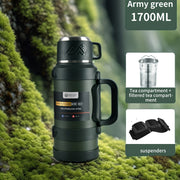 Insulated Stainless Steel Water Bottle with Handle – Multiple Sizes