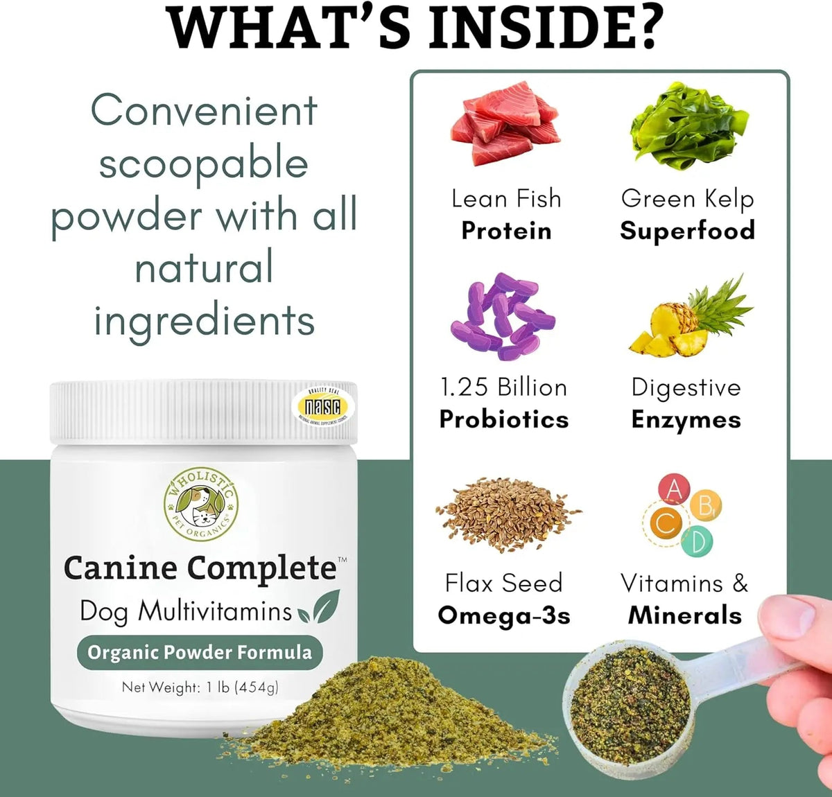 Canine Complete Dog Multivitamin Powder – Wholistic Pet Organics