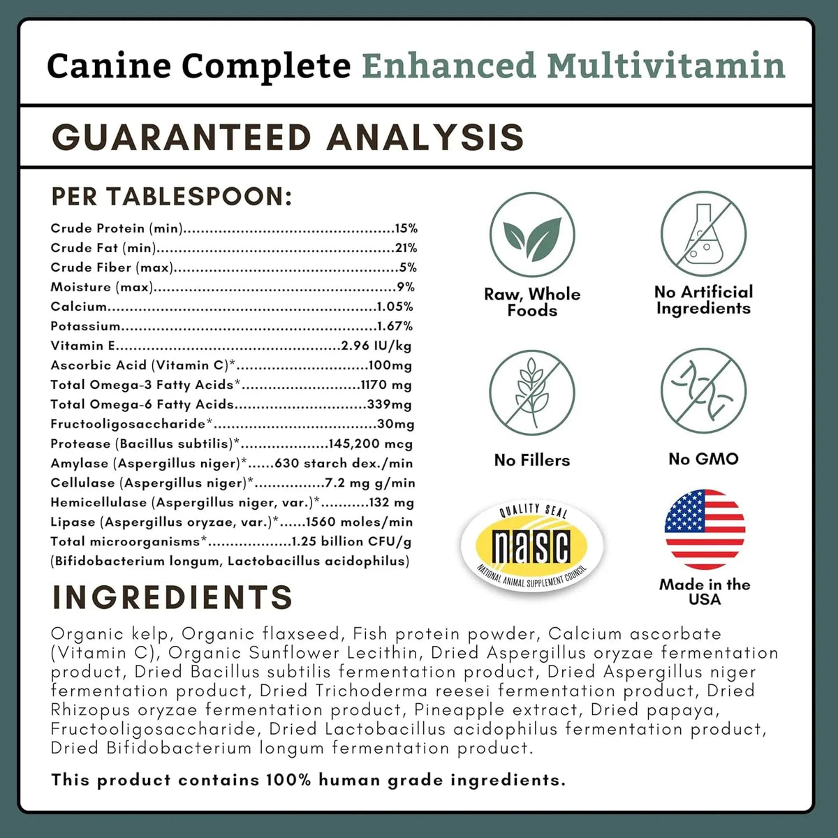 Canine Complete Dog Multivitamin Powder – Wholistic Pet Organics